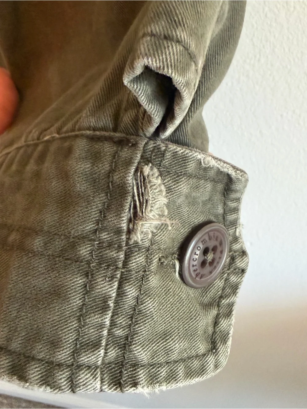 Abercrombie & Fitch Men's Sentinel Jacket Olive Green, Vintage Size Small